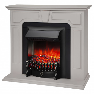 Электрокамин RealFlame Theodor Theodor BG латте с очагом Fobos Lux Black