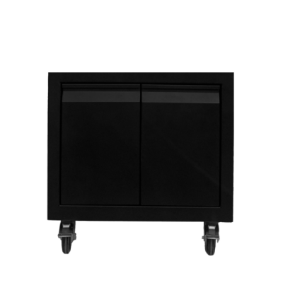 Шкаф тележка из черного металла – крашенная (3 горелки, 600 мм)