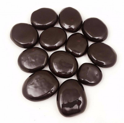 Декоративные керамические камни шоколадные 14 шт (ZeFire)
