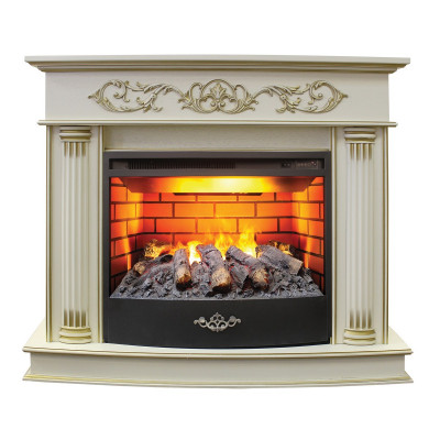 Электрокамин RealFlame Milano WT с очагом 3D Firestar 25,5