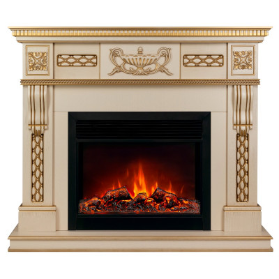Электрокамин RealFlame Corsica Lux 25,5/26 WT с очагом Moonblaze Black
