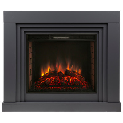 Электрокамин RealFlame Stanley 26 GR серый с очагом Epsilon 26 S IR