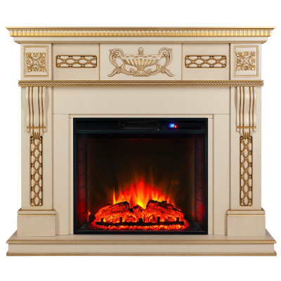 Электрокамин RealFlame Corsica Lux 25,5/26 WT с очагом Sparta 25,5 LED