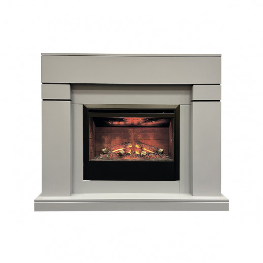 Электрокамин RealFlame Lindelse 26 GR серый, графит c очагом 3D Helios 26
