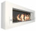 Биокамин Orion 1200 белый со стемалитом и стеклом