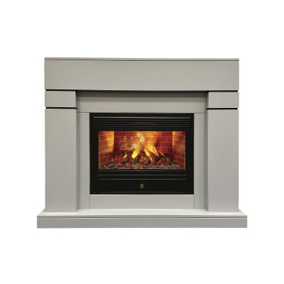 Электрокамин RealFlame Lindelse 26 GR серый, графит c очагом 3D Novara
