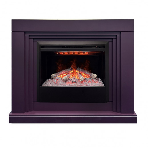 Электрокамин RealFlame Stanley 26 Plum сливовый с очагом 3D Helios 26 SBG