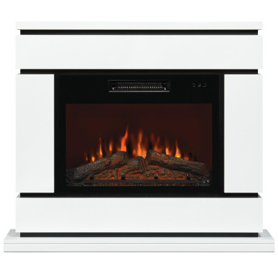 Электрокамин RealFlame Vega 24 WT белый с очагом Kendal 24