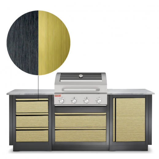 Гриль Кухня P-N, 2.2м Gold/Black
