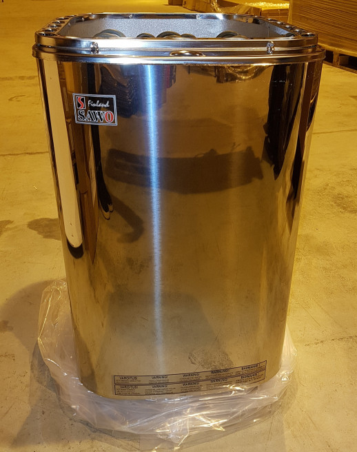 Электрическая печь SAWO SAVONIA COMBI SAVC-105N-Z (10,5 кВт, с парогенератором, внутри оцинковка, снаружи нержавейка), выносной пульт (пульт и блок мощности докупаются отдельно)