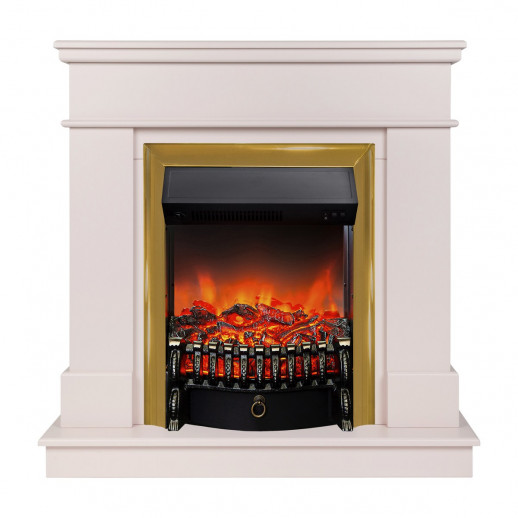 Электрокамин RealFlame Selena STD PN пудра с очагом Fobos Lux Brass
