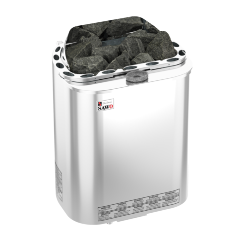 Электрическая печь SAWO SCANDIA COMBI SCAC-80NS-Z (8 кВт, с парогенератором, внутри оцинковка, снаружи нержавейка), выносной пульт (пульт и блок мощности докупаются отдельно)