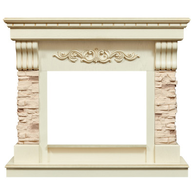 Портал каминный из МДФ RealFlame Marseille Luxe 24 белый, белый дуб