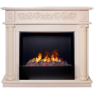 Электрокамин RealFlame Attica WT айвори с очагом 3D Cassette 630