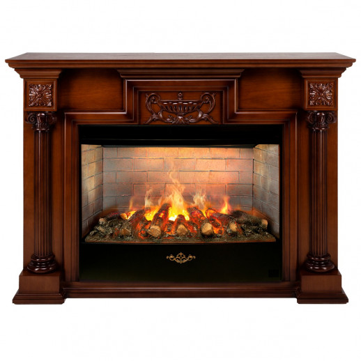 Электрокамин RealFlame London 33 AO античный дуб с очагом 3D Firestar 33