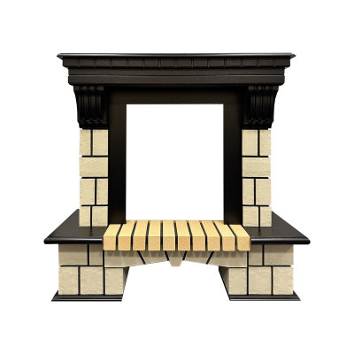 Портал каминный из МДФ RealFlame Stone ML STD/EUG DN орех