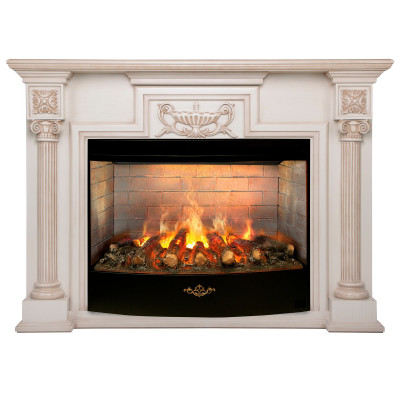 Электрокамин RealFlame London 33 WT-659B с очагом 3D Firestar 33