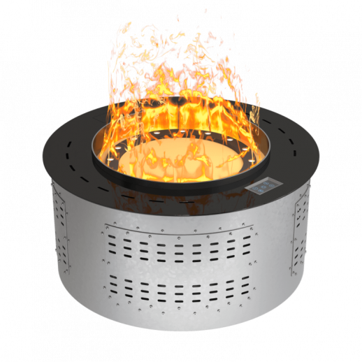 Электрический паровой камин Air Tone Vepo Round графит-зеркало 600 мм