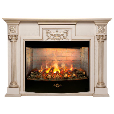Электрокамин RealFlame London 33 WT-659G с очагом 3D Firestar 33
