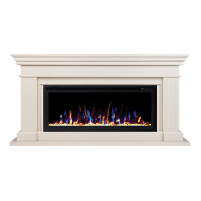 Электрокамин RealFlame Ontario 42 WT белый с очагом Saphir 42