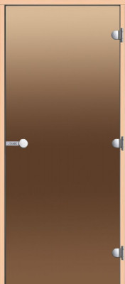 HARVIA Двери стеклянные 9/19 коробка ольха, бронза D91901L