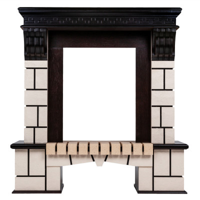 Портал каминный из МДФ RealFlame Stone под очаги (Majestic, Fobos, Eugene, 3D Olympic) AO