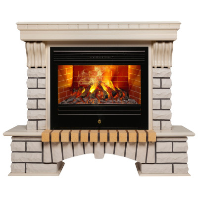 Электрокамин RealFlame Country 26 WT с очагом 3D Novara