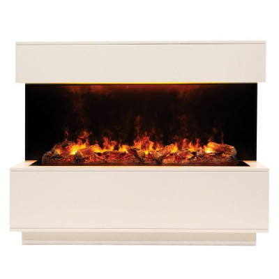 Электрокамин RealFlame Modern CST1000 WT белый дуб с очагом 3D Cassette 1000