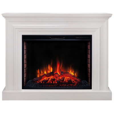 Электрокамин RealFlame Weston 33 WT белый с очагом Epsilon 33