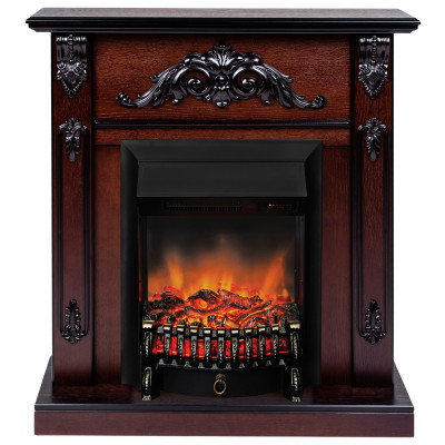Электрокамин RealFlame Anita AO античный дуб с очагом Fobos Lux Black RC
