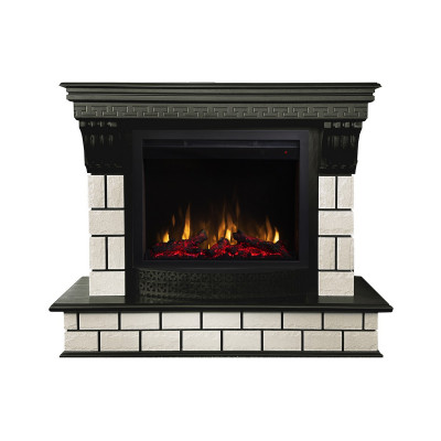 Электрокамин RealFlame Castle 25,5 AO античный дуб с очагом Saphir 25,5