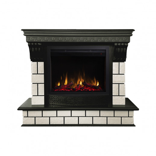 Электрокамин RealFlame Castle 25,5 AO античный дуб с очагом Saphir 25,5