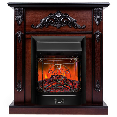 Электрокамин RealFlame Anita AO античный дуб с очагом Majestic Lux Black