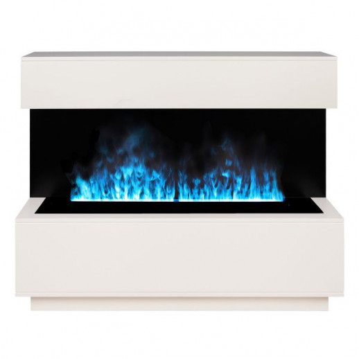 Электрокамин RealFlame Modern CST1000 WT белый дуб с очагом 3D Cassette 1000 LED RGB