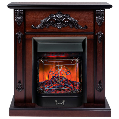 Электрокамин RealFlame Anita AO античный дуб с очагом Majestic Lux Black RC