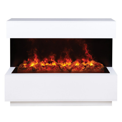 Электрокамин RealFlame Modern CST1000 WT белый с очагом 3D Cassette 1000