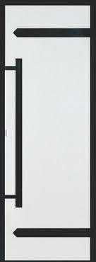 HARVIA Двери стеклянные LEGEND 7/19 черная коробка алюминий, стекло прозрачное, арт. DA71904L