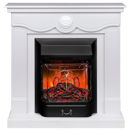 Электрокамин RealFlame Aurora WT айвори с очагом Majestic Lux Black