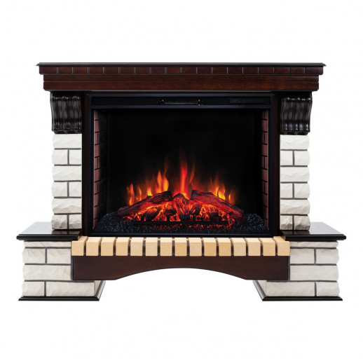 Электрокамин RealFlame Country 33/33W AO античный дуб с очагом Epsilon 33