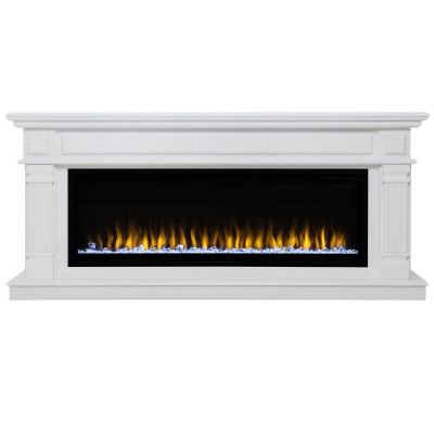Электрокамин RealFlame Islandia 50 WT белый с очагом Saphir 50
