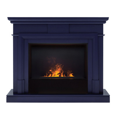 Электрокамин RealFlame Marco 25,5/26 NB индиго с очагом 3D Cassette 630 Black Panel