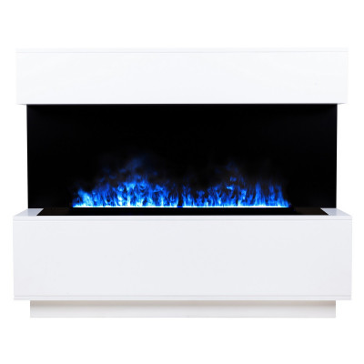 Электрокамин RealFlame Modern CST1000 WT белый с очагом 3D Cassette 1000 LED RGB