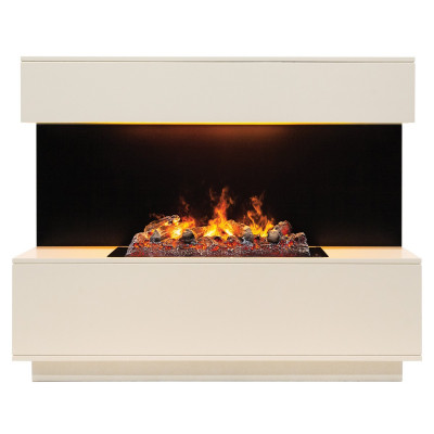 Электрокамин RealFlame Modern CST630 WT белый дуб с очагом 3D Cassette 630