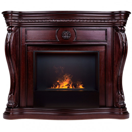 Электрокамин RealFlame Barcelona 33 AO античный дуб с очагом 3D Cassette 630 Black Panel