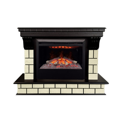 Электрокамин RealFlame Castle 26 AO античный дуб с очагом 3D Helios 26 SBG