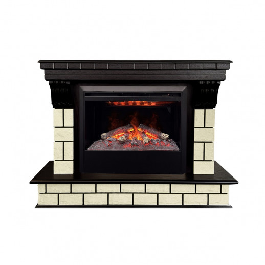 Электрокамин RealFlame Castle 26 AO античный дуб с очагом 3D Helios 26 SBG
