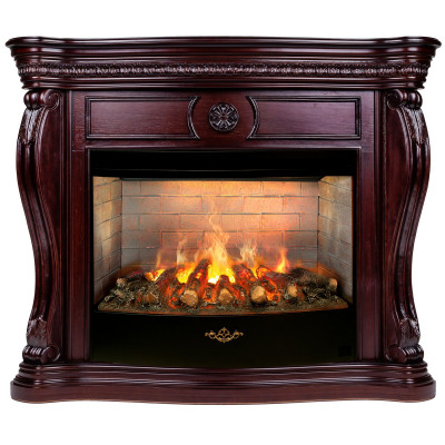 Электрокамин RealFlame Barcelona 33 AO античный дуб с очагом 3D Firestar 33