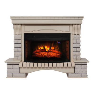 Электрокамин RealFlame Country 33/33W WT с очагом Firespace 33W S IR