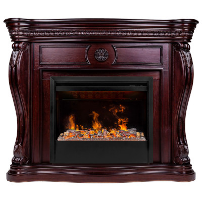 Электрокамин RealFlame Barcelona 33 AO античный дуб с очагом 3D Helios 26 SBG