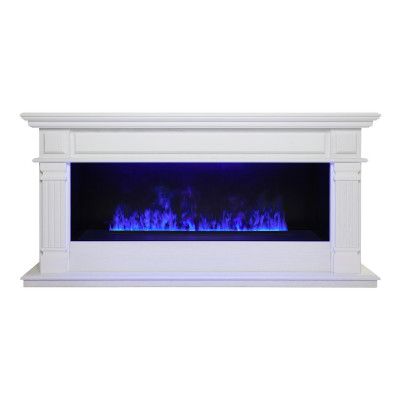 Электрокамин RealFlame Islandia CST1000 WT с очагом 3D Cassette 1000 LED RGB